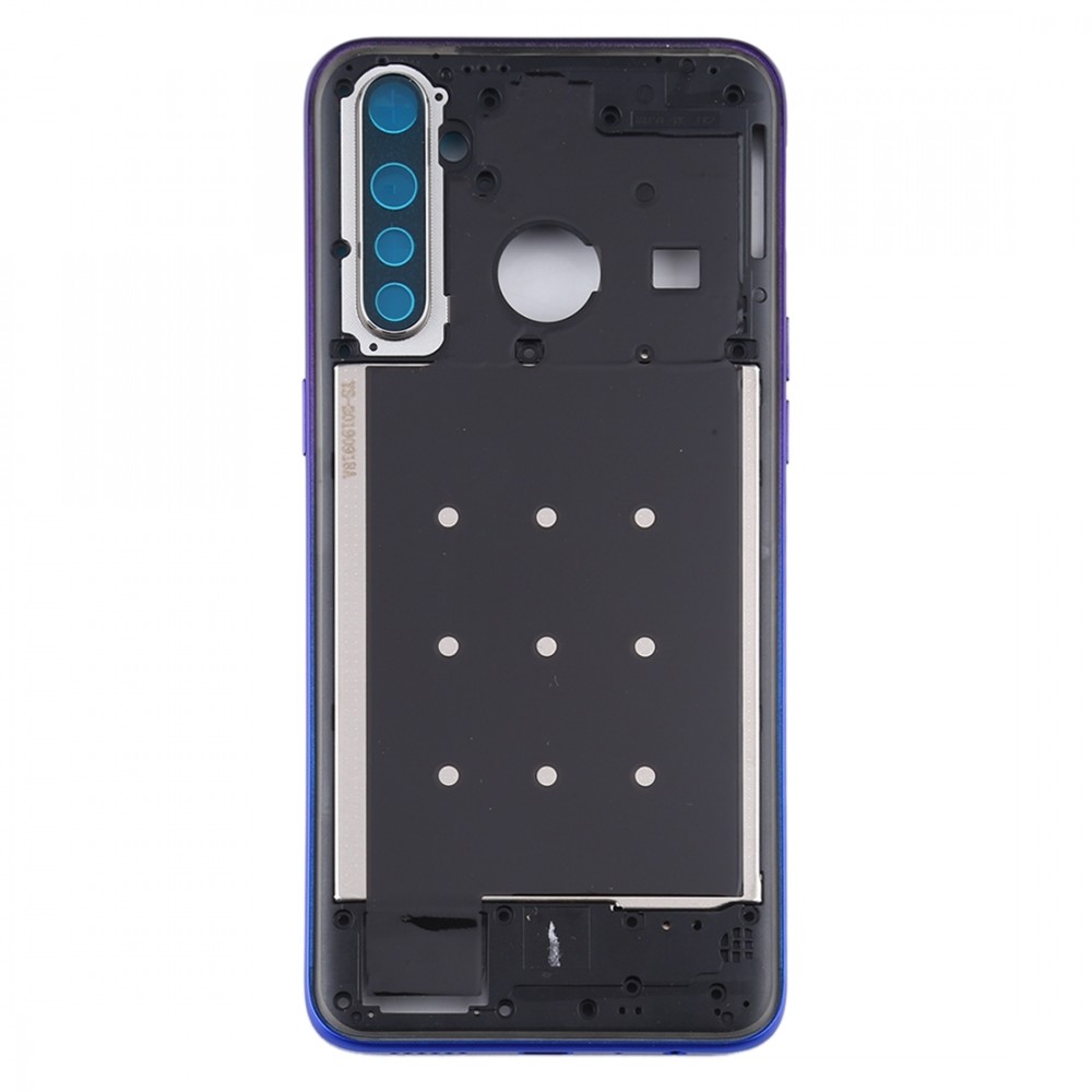 Middle Frame Bezel Plate with Side Keys for OPPO Realme 5 Pro / Q(Purple) Oppo Replacement Parts Oppo Realme 5 Pro